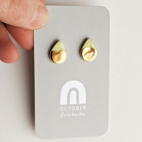 Teardrop Studs - October Forever