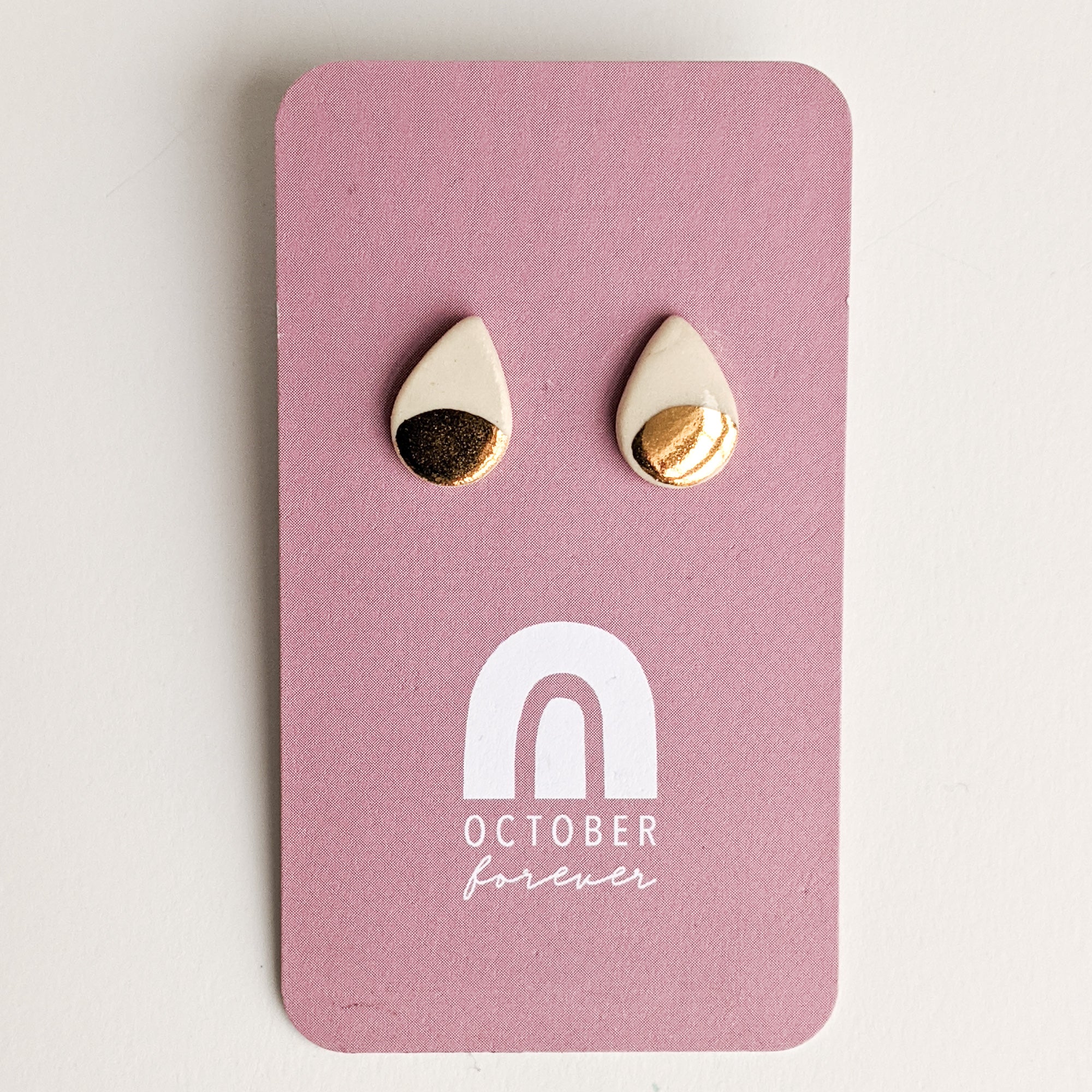 Teardrop Studs - October Forever