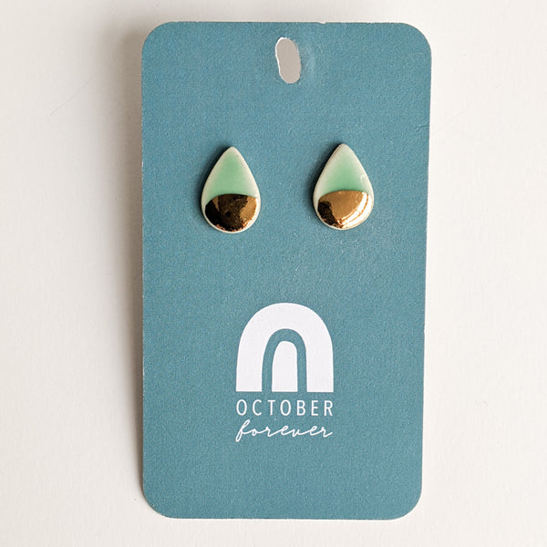 Teardrop Studs - October Forever